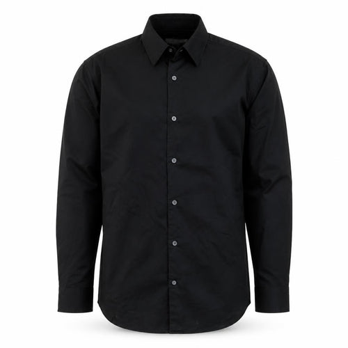 Banana Republic Men's Black Slim Fit Long Sleeve Dress Shirt M