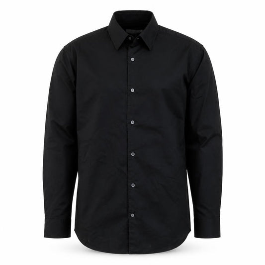 Banana Republic Men's Black Slim Fit Long Sleeve Dress Shirt M