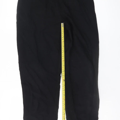 Topshop Women’s Black Paperbag High Waist Tapered Trousers Size 8