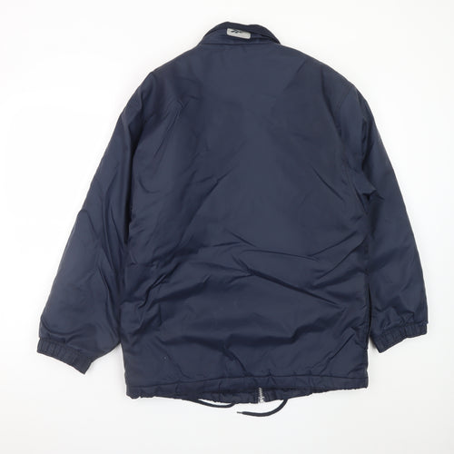 Reebok Essentials Blue Teen 164cm Puffer Jacket Full Zip Lined