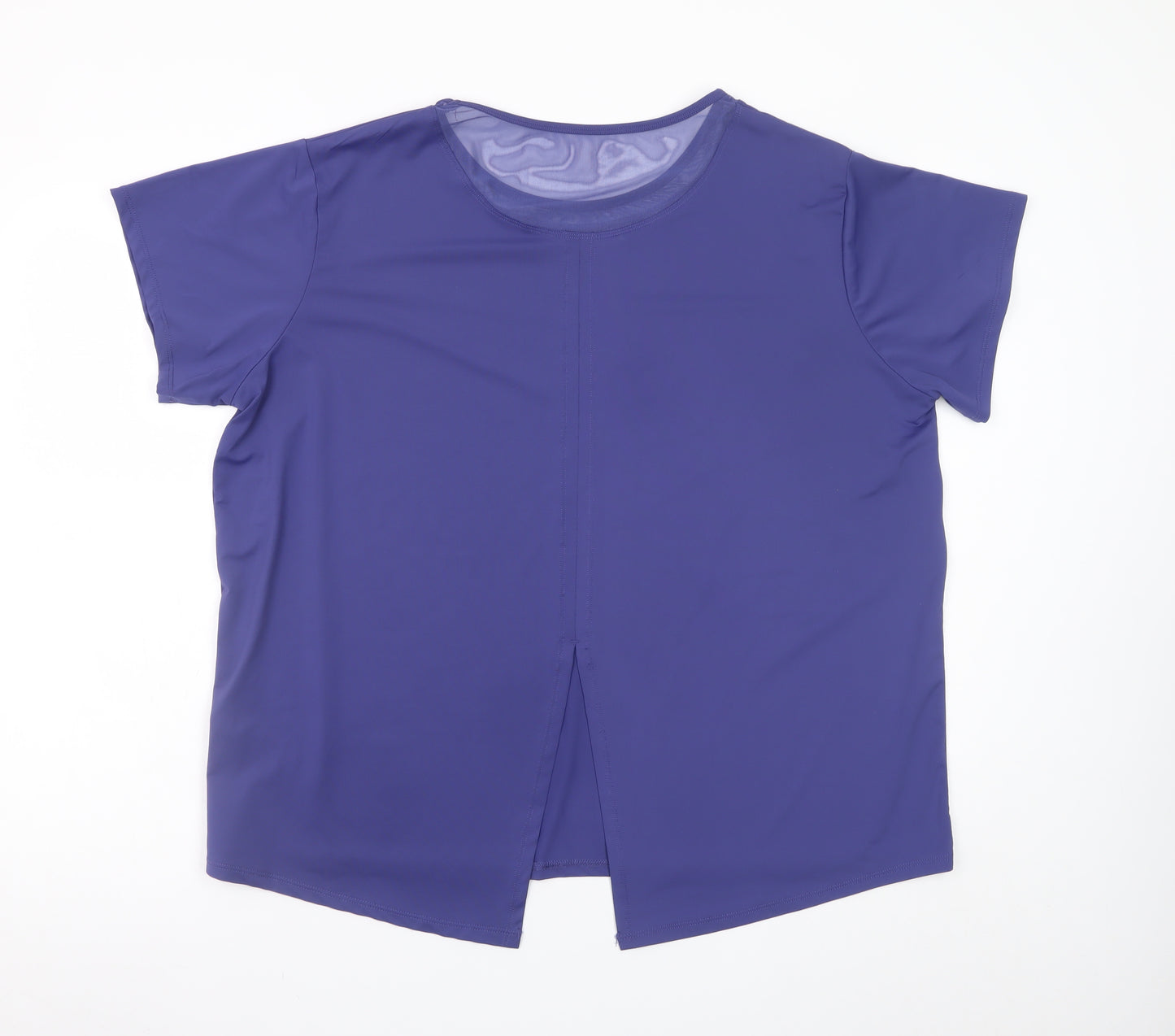 Dunnes Stores Women Purple XL Short Sleeve Stretch T-Shirt