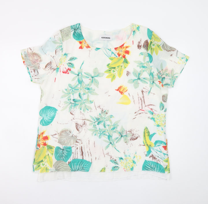 Gerard Women's Multicoloured Floral Tunic Blouse XL