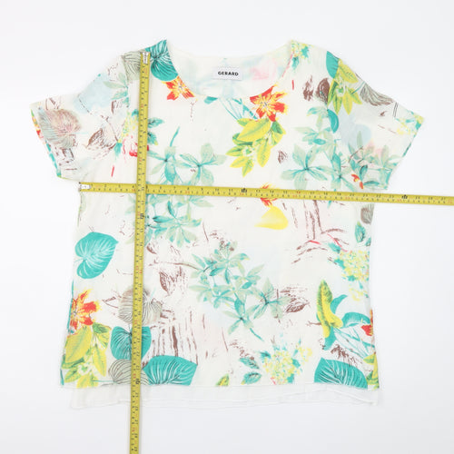 Gerard Women's Multicoloured Floral Tunic Blouse XL