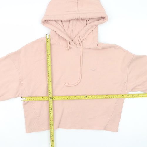 Hollister Womens Pink Pullover Hoodie Medium Cotton Blend