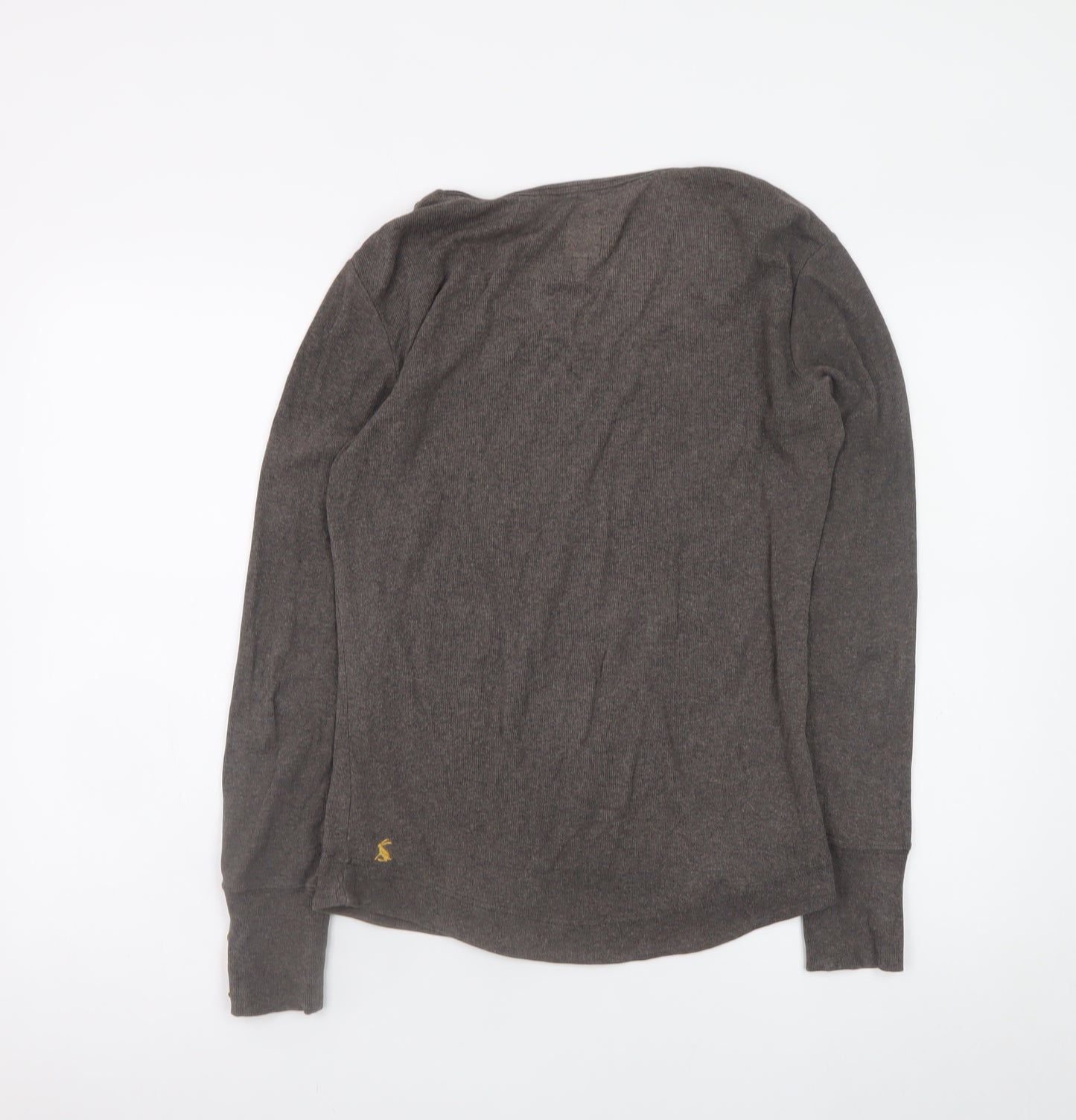 Joules Women's Brown Long Sleeve Scoop Neck Jersey Top Size 12
