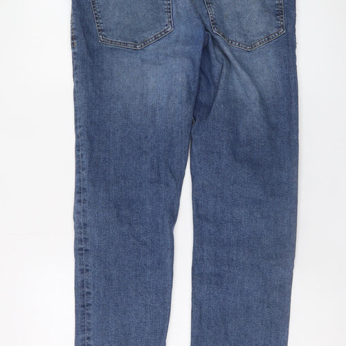 PRODUKT Men's Blue 32W 34L Slim Fit Straight Denim Jeans