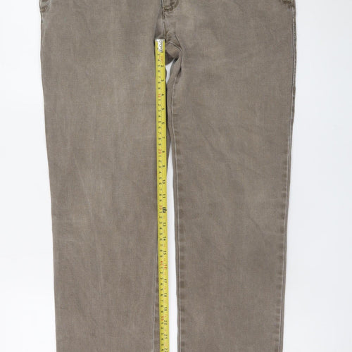 Bugatti Men Beige Straight Regular Fit Corduroy Jeans 36W 30L