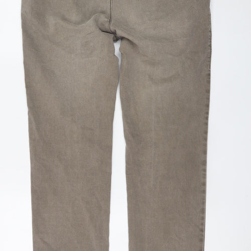 Bugatti Men Beige Straight Regular Fit Corduroy Jeans 36W 30L