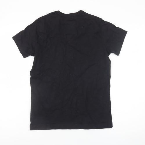 Champion Men's Black Cotton Short Sleeve Crew Neck T-Shirt Size S