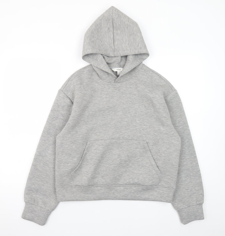 Marks and Spencer Men’s Grey Pullover Hoodie Small Regular Fit