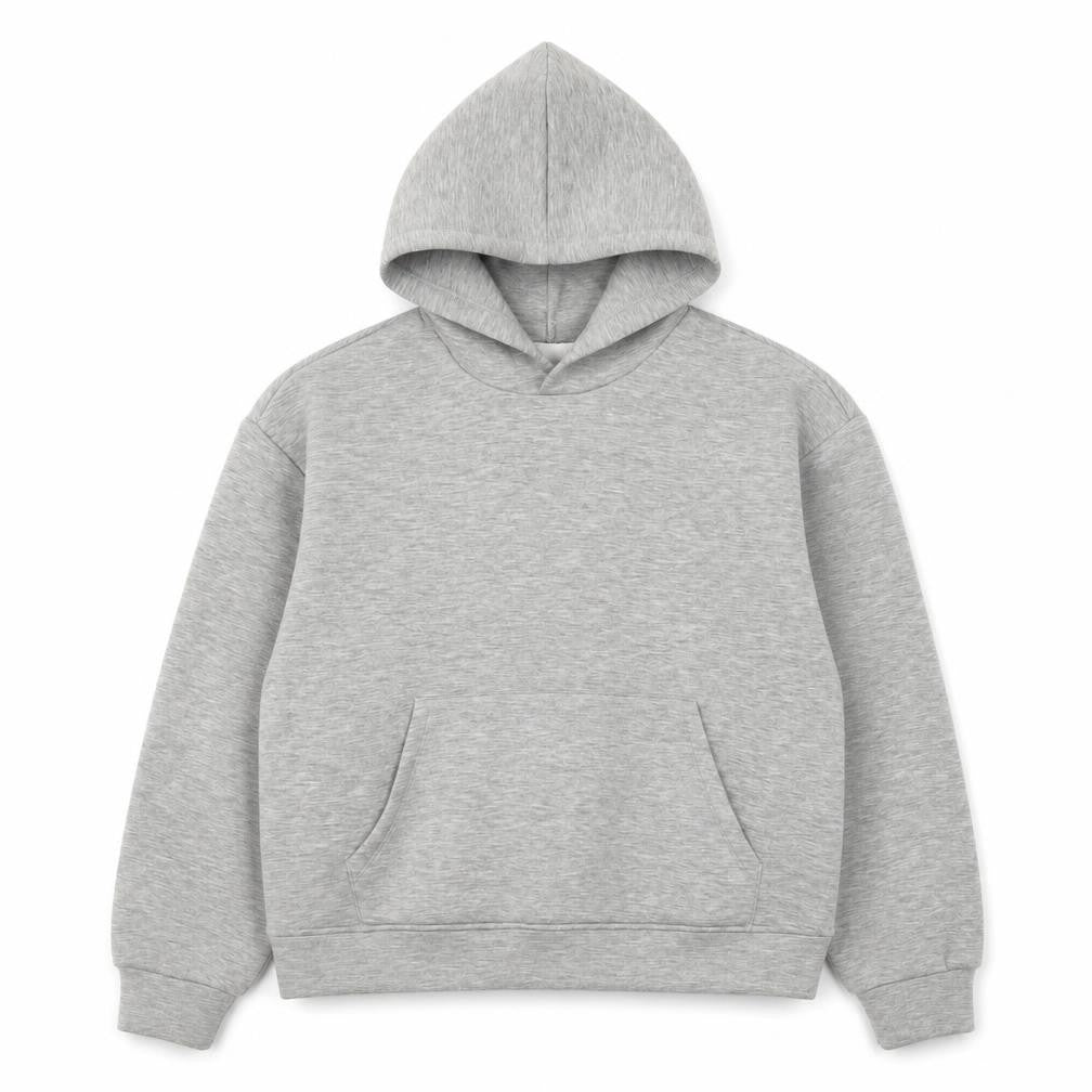 Front view of Marks & Spencer Men’s Grey Pullover Hoodie Small Regular Fit