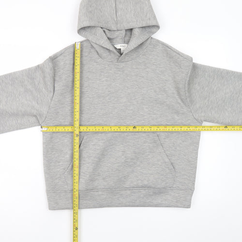 Marks and Spencer Men’s Grey Pullover Hoodie Small Regular Fit