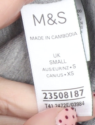 Marks and Spencer Men’s Grey Pullover Hoodie Small Regular Fit