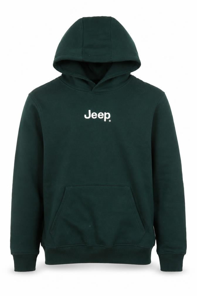 Jeep Mens Green XS Pullover Hoodie with Winter Graphic Print