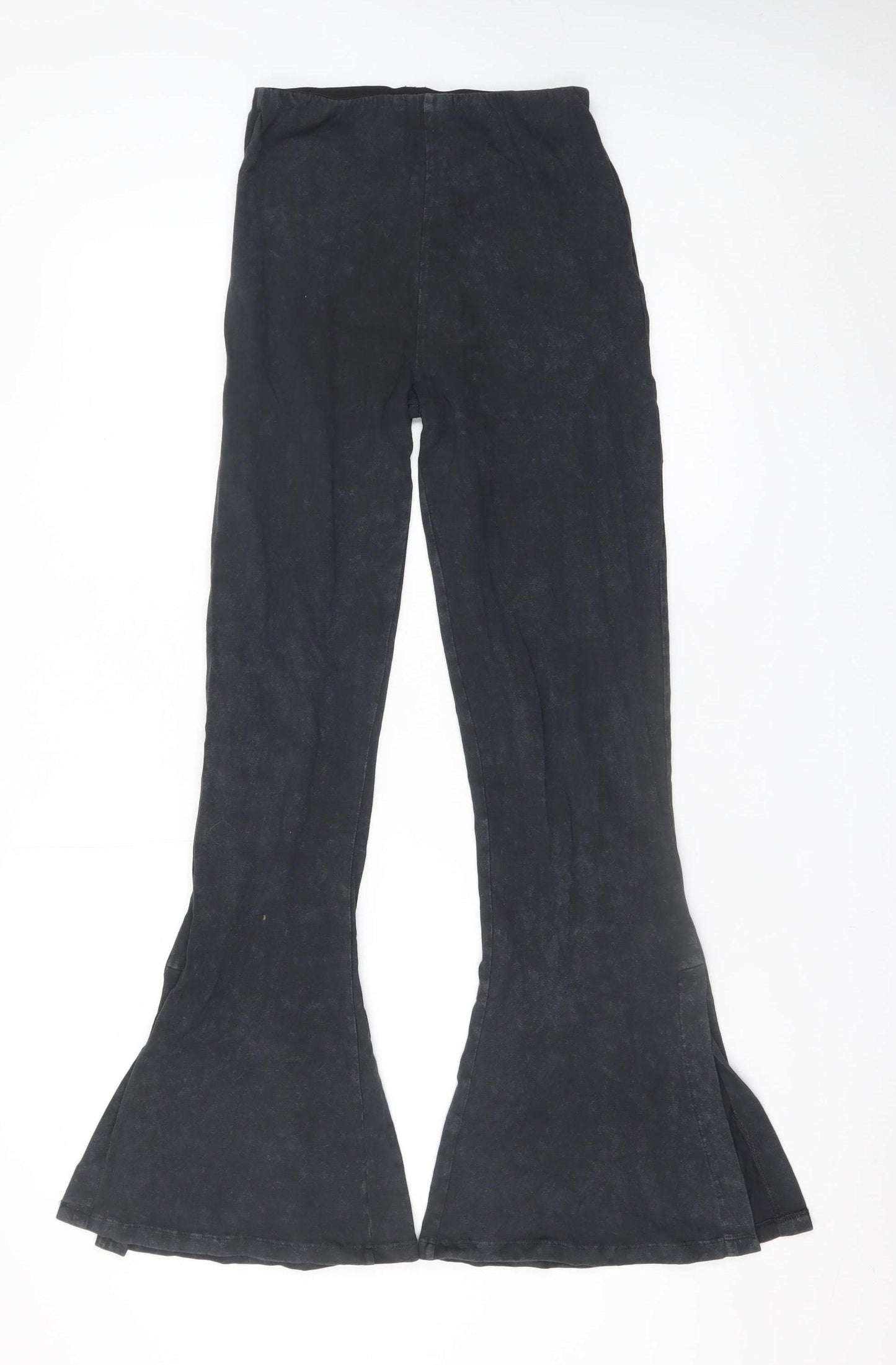 Reclaimed Vintage Women's Black Flared Leggings Size 10