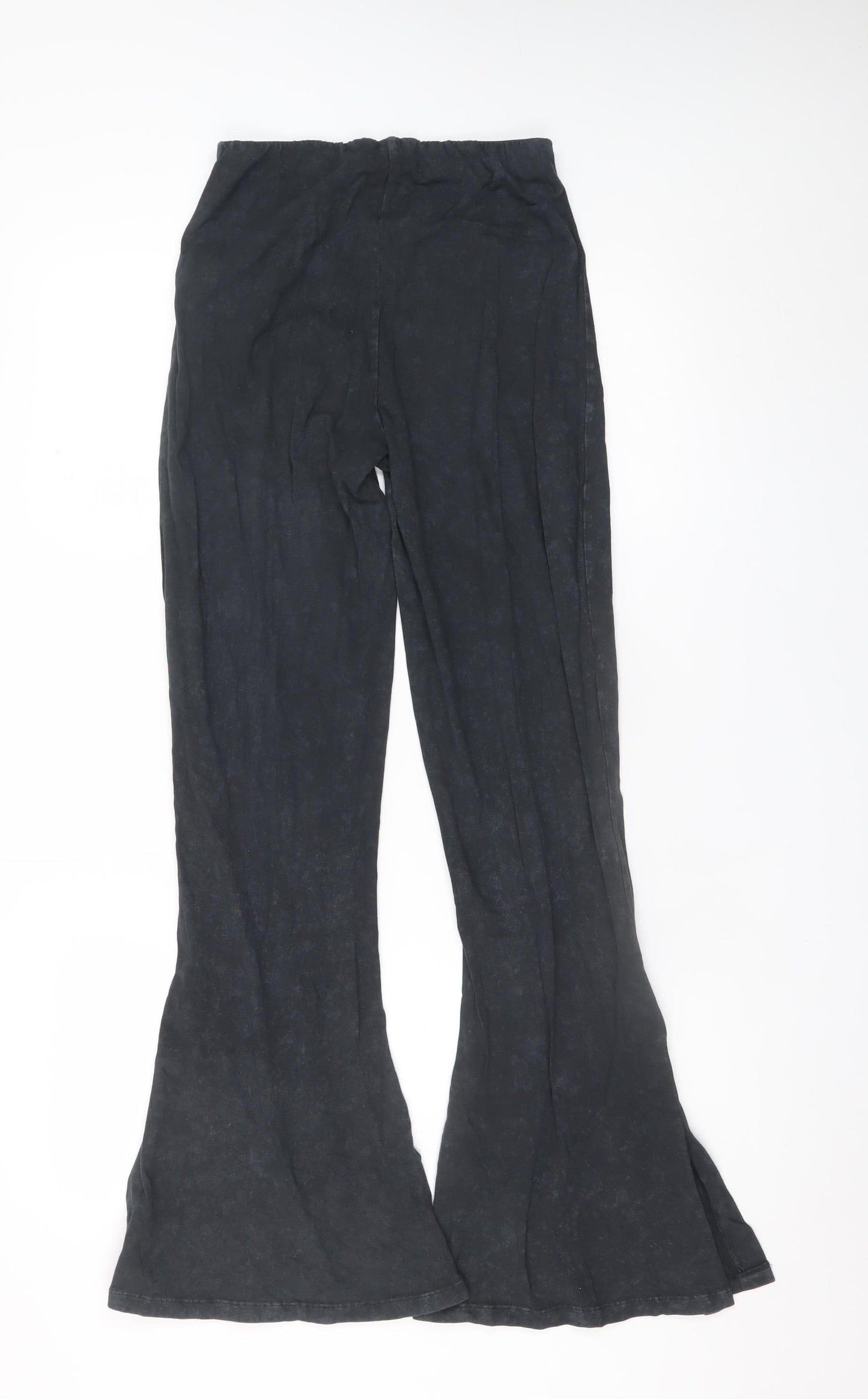 Reclaimed Vintage Women's Black Flared Leggings Size 10