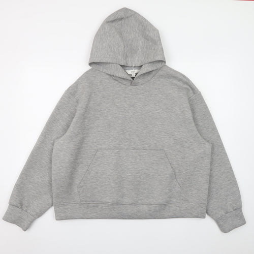 Marks and Spencer Mens Grey Pullover Hoodie Size L Regular Fit