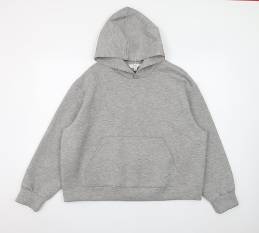 Marks and Spencer Mens Grey Pullover Hoodie Size L Regular Fit