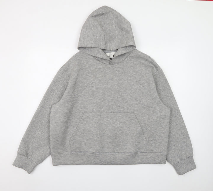 Marks and Spencer Mens Grey Pullover Hoodie Size L Regular Fit