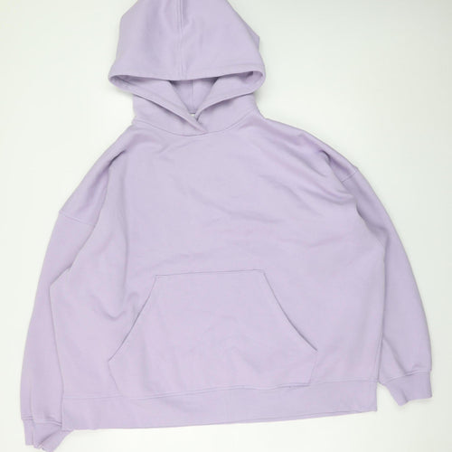 Marks and Spencer Mens Purple Pullover Hoodie Fleece XL