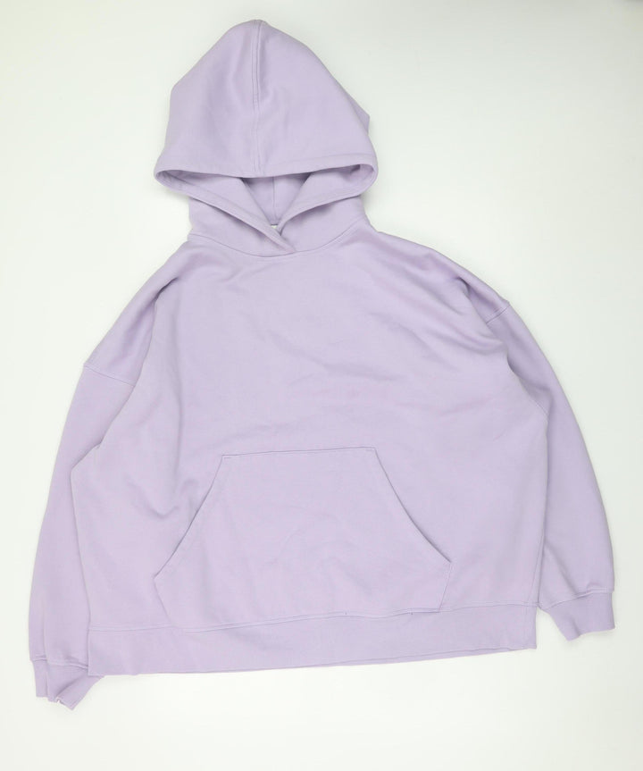 Marks and Spencer Mens Purple Pullover Hoodie Fleece XL