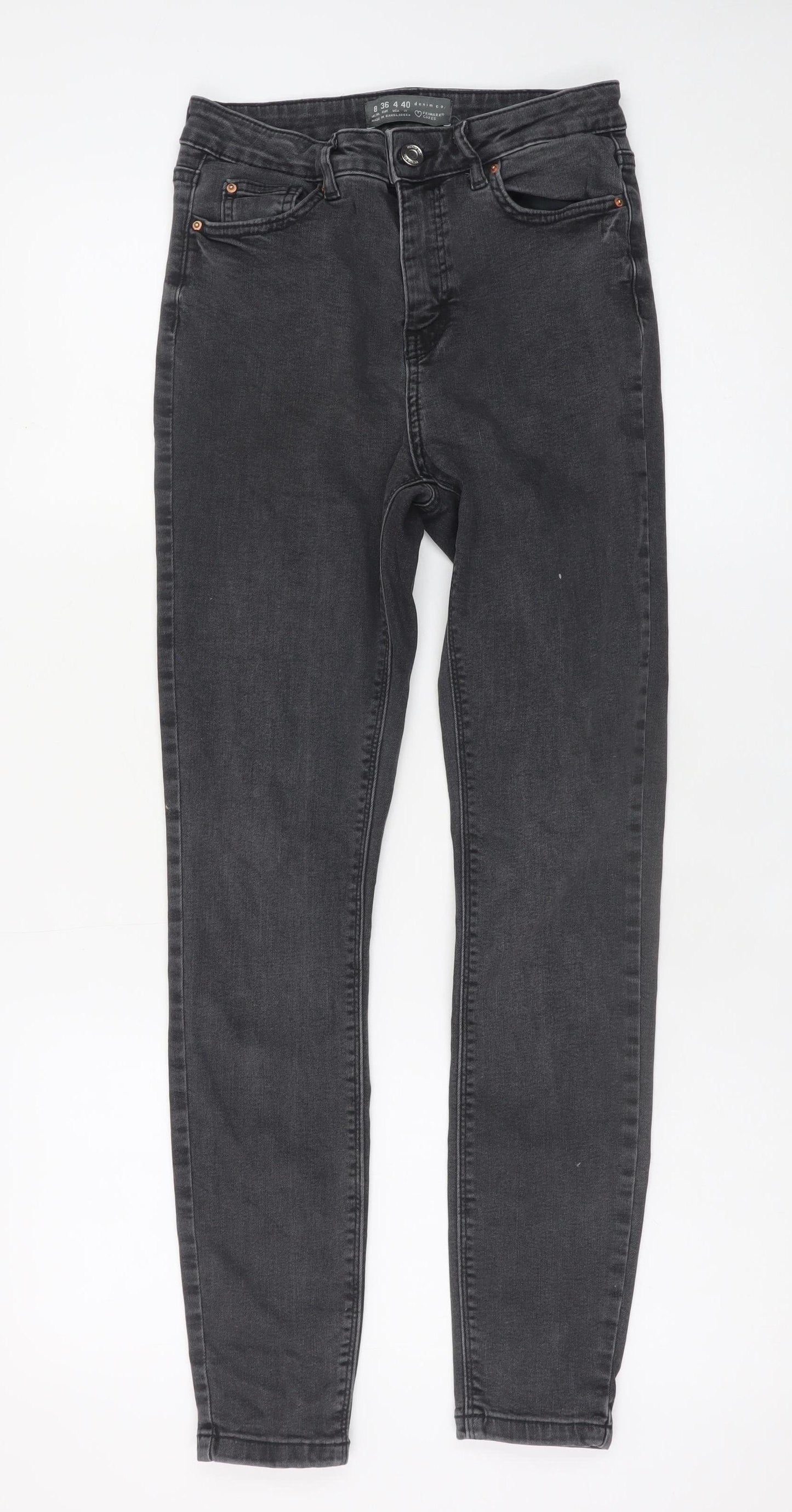 Primark Women’s Black Skinny Jeans Size 8 Slim Fit Denim