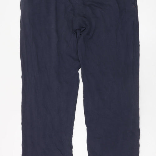 Tommy Hilfiger Men Blue M Lounge Pants Elastic Waist Jersey Cotton