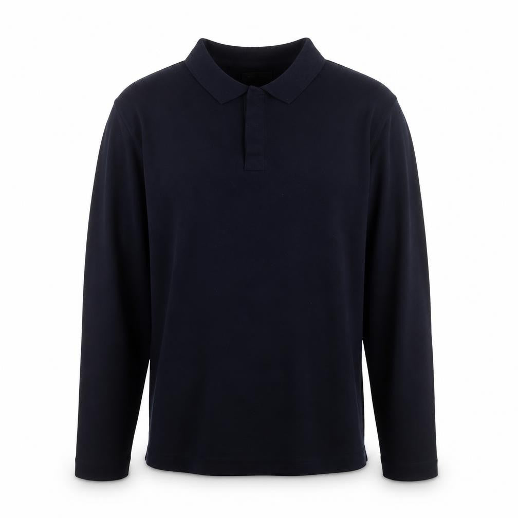 Zara Man Black Long Sleeve Polo Shirt Men’s XL Regular Fit