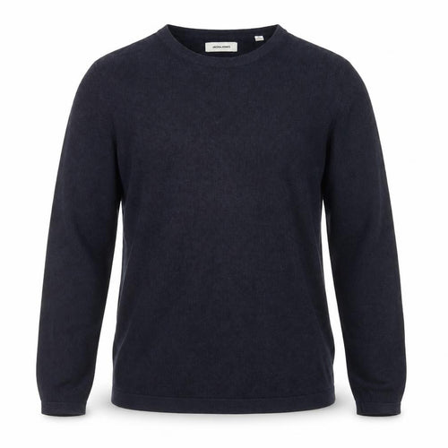 Jack & Jones Men's Black Cotton Crew Neck Pullover Jumper Size L