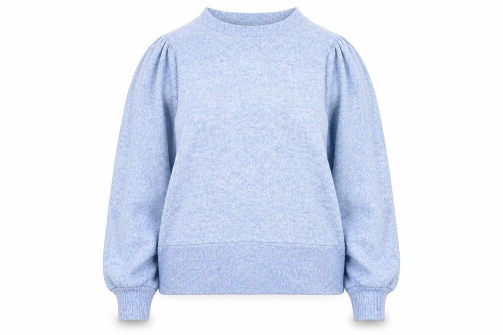 Front view of Next Women Blue Crew Neck Long Sleeve jumper, size 14