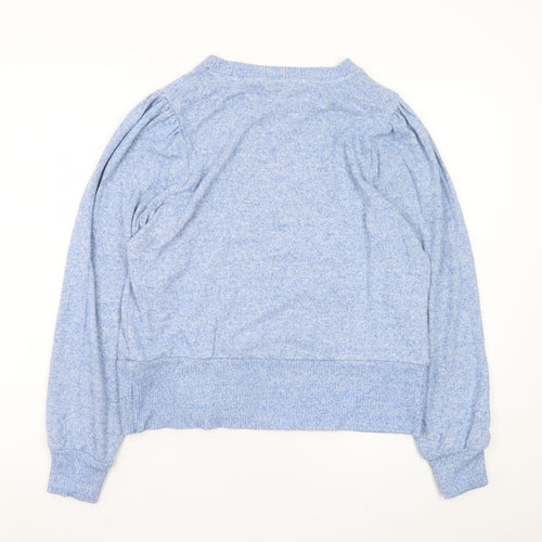 NEXT Women Blue Crew Neck Long Sleeve Pullover Jumper Size 14