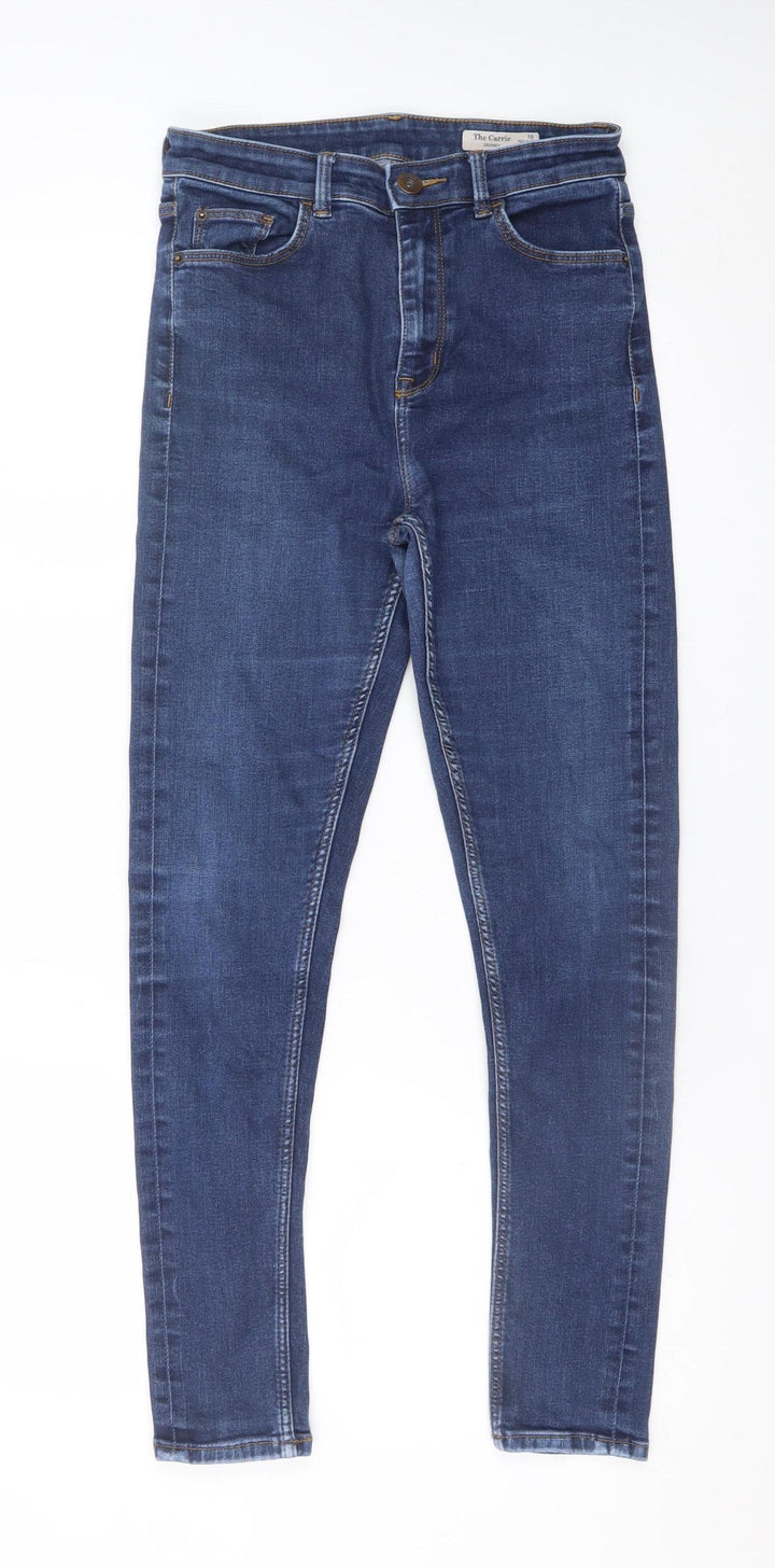 Marks and Spencer Women Blue Size 10 Skinny Stretch Jeans