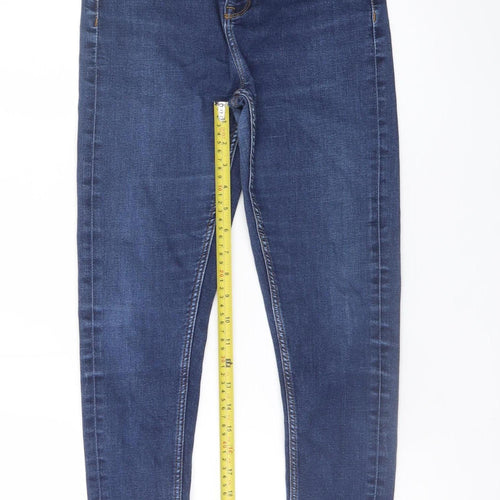 Marks and Spencer Women Blue Size 10 Skinny Stretch Jeans