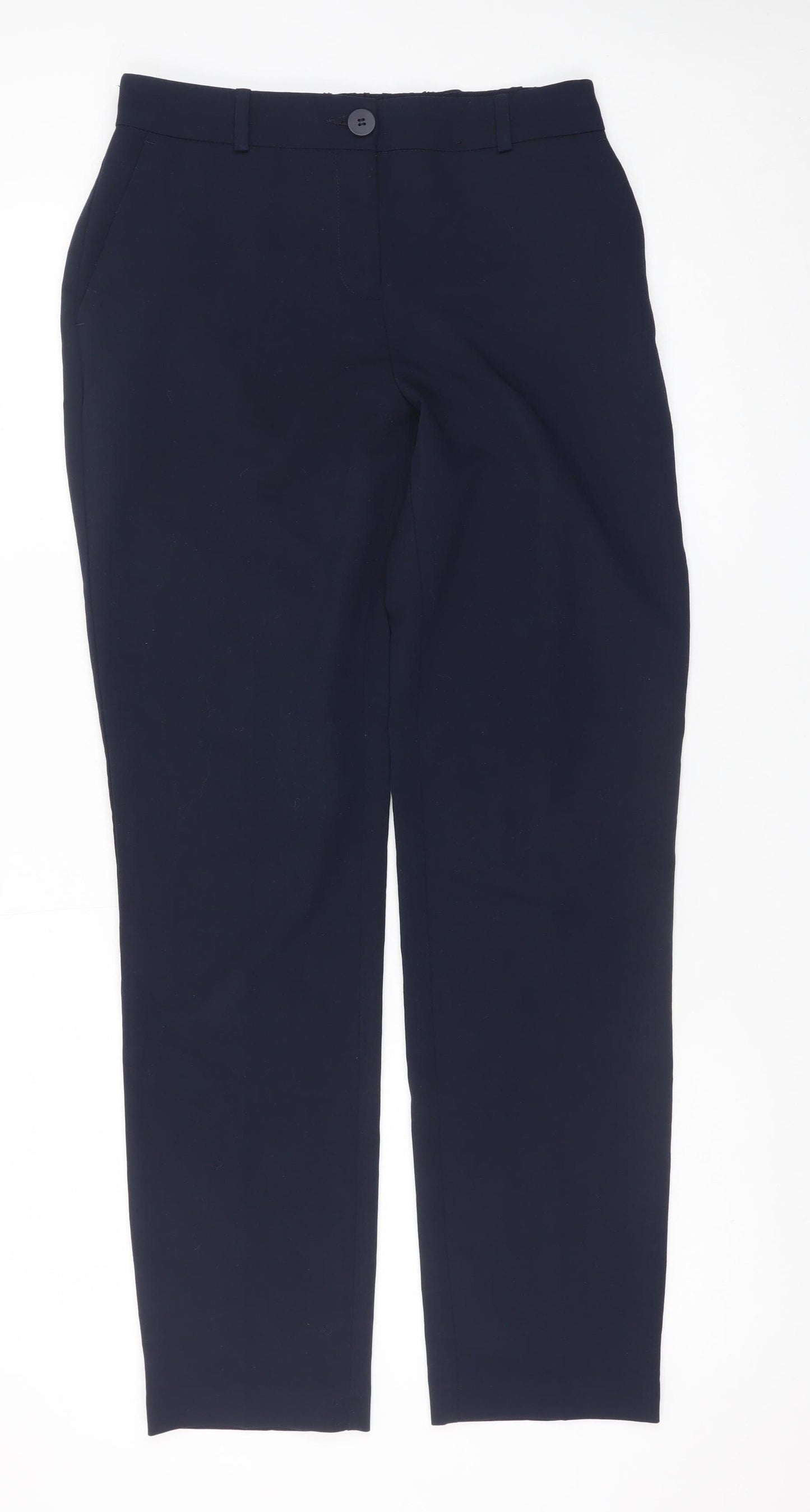 Dunnes Women’s Black Size 8 Straight Leg Tailored Trousers