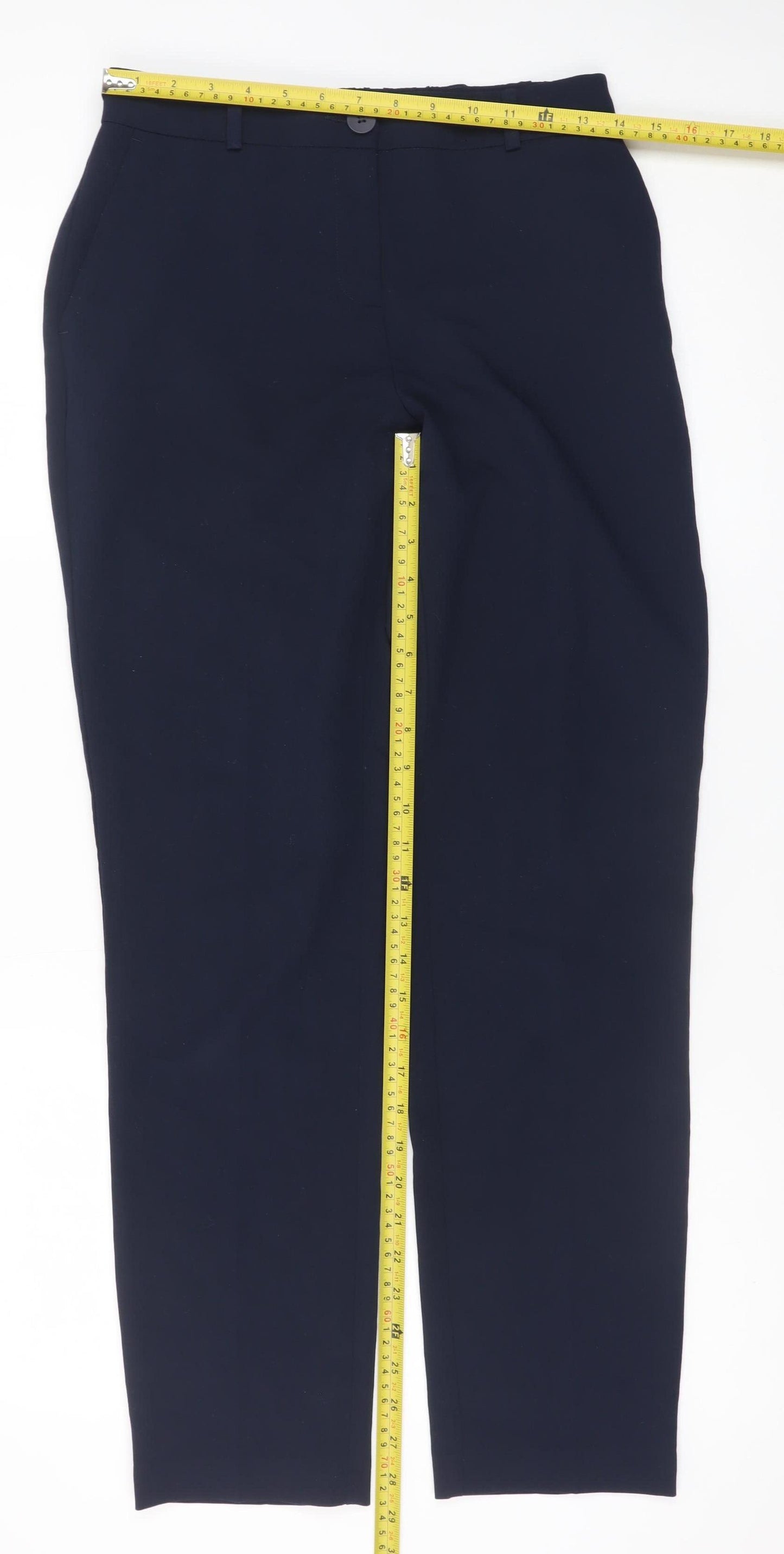 Dunnes Women’s Black Size 8 Straight Leg Tailored Trousers