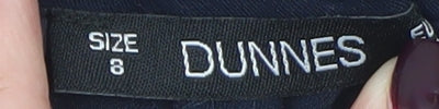 Dunnes Women’s Black Size 8 Straight Leg Tailored Trousers
