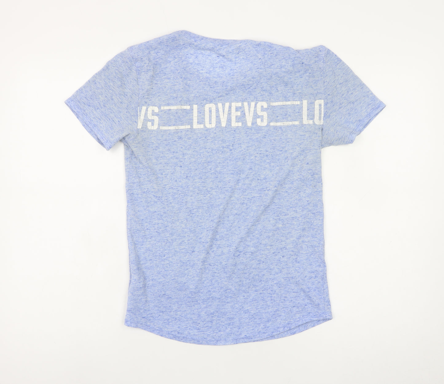 Victoria's Secret Women's Blue XS Basic Crew Neck Love T-Shirt