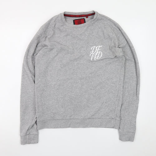DFND Men’s Grey Crew Neck Pullover Sweatshirt Size M