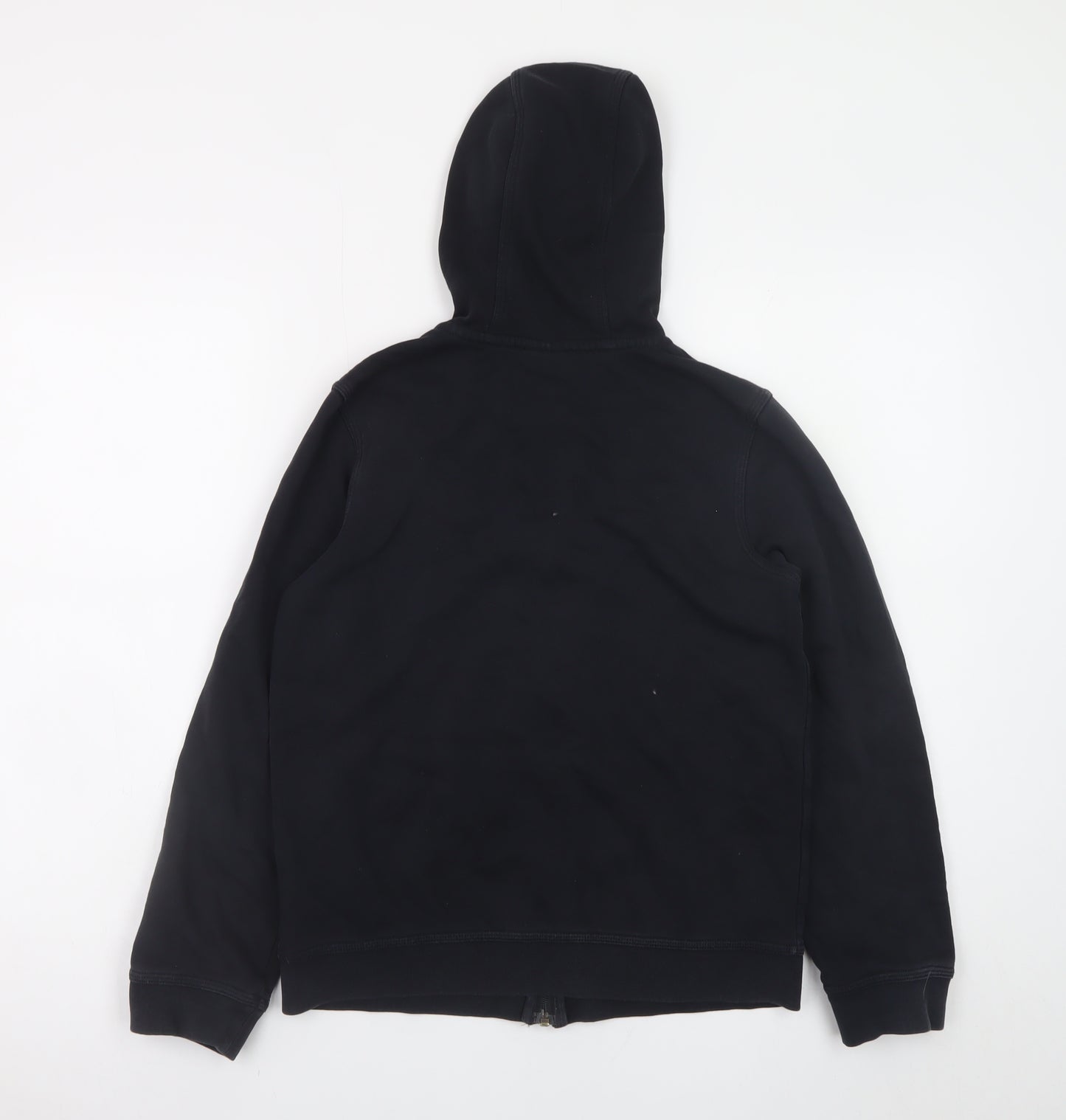 Nike Boys Black Full Zip Hoodie L 147-158cm Fleece Logo Sweatshirt