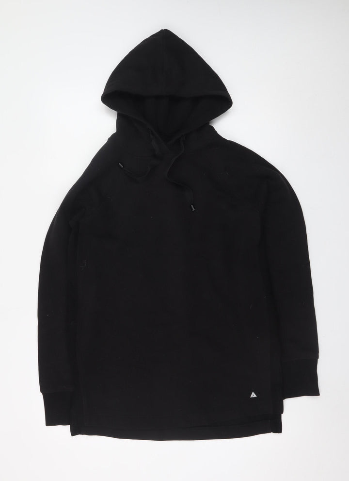 Next Men's Black Pullover Hoodie XS Regular Fit Fleece