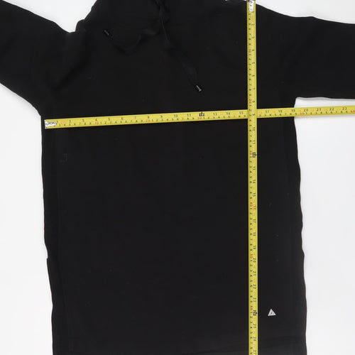 Next Men's Black Pullover Hoodie XS Regular Fit Fleece