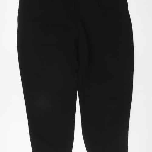 & Other Stories Women’s Black Belted High Rise Tapered Trousers Size 10