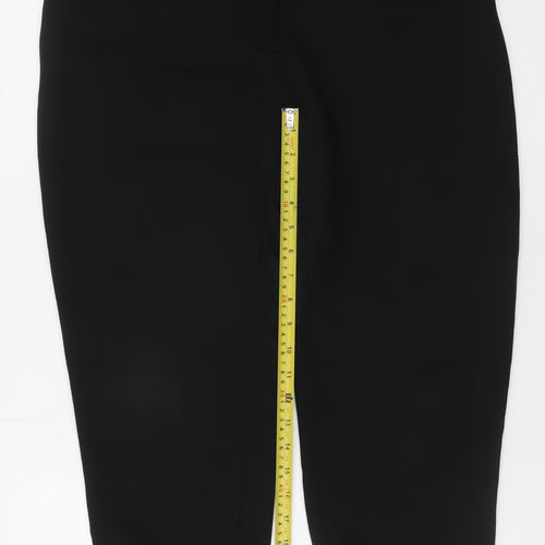 & Other Stories Women’s Black Belted High Rise Tapered Trousers Size 10