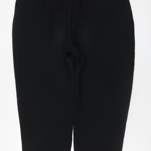 & Other Stories Women’s Black Belted High Rise Tapered Trousers Size 10