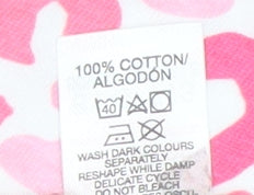 Dunnes Stores Womens Pink Animal Print Cotton T-Shirt Small