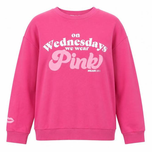 George Women Pink Mean Girls Graphic Pullover Sweatshirt Size 16-18