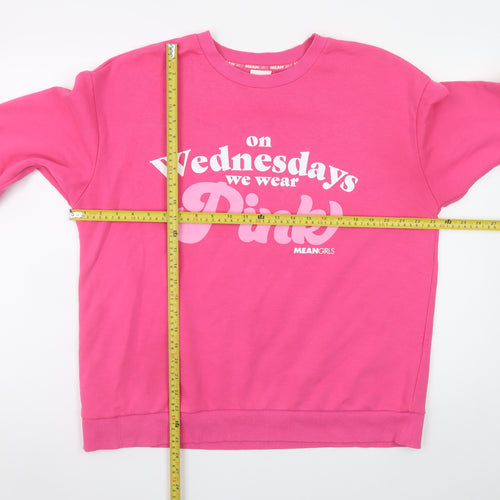 George Women Pink Mean Girls Graphic Pullover Sweatshirt Size 16-18
