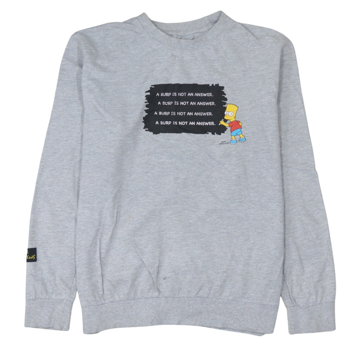 Primark Men’s Grey Bart Simpson Graphic Sweatshirt XL Pullover
