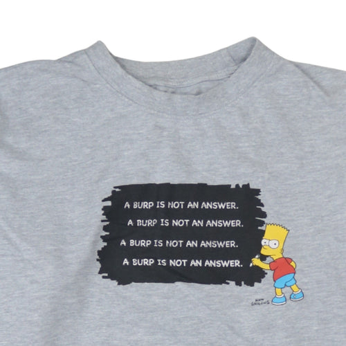 Primark Men’s Grey Bart Simpson Graphic Sweatshirt XL Pullover