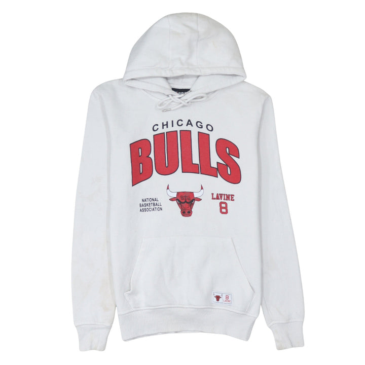 Primark NBA Men’s White Chicago Bulls Lavine 8 Pullover Hoodie XS